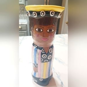 Bella Casa by Ganz Susan Paley Lady Vase "Cassandra" Rare African Americ…